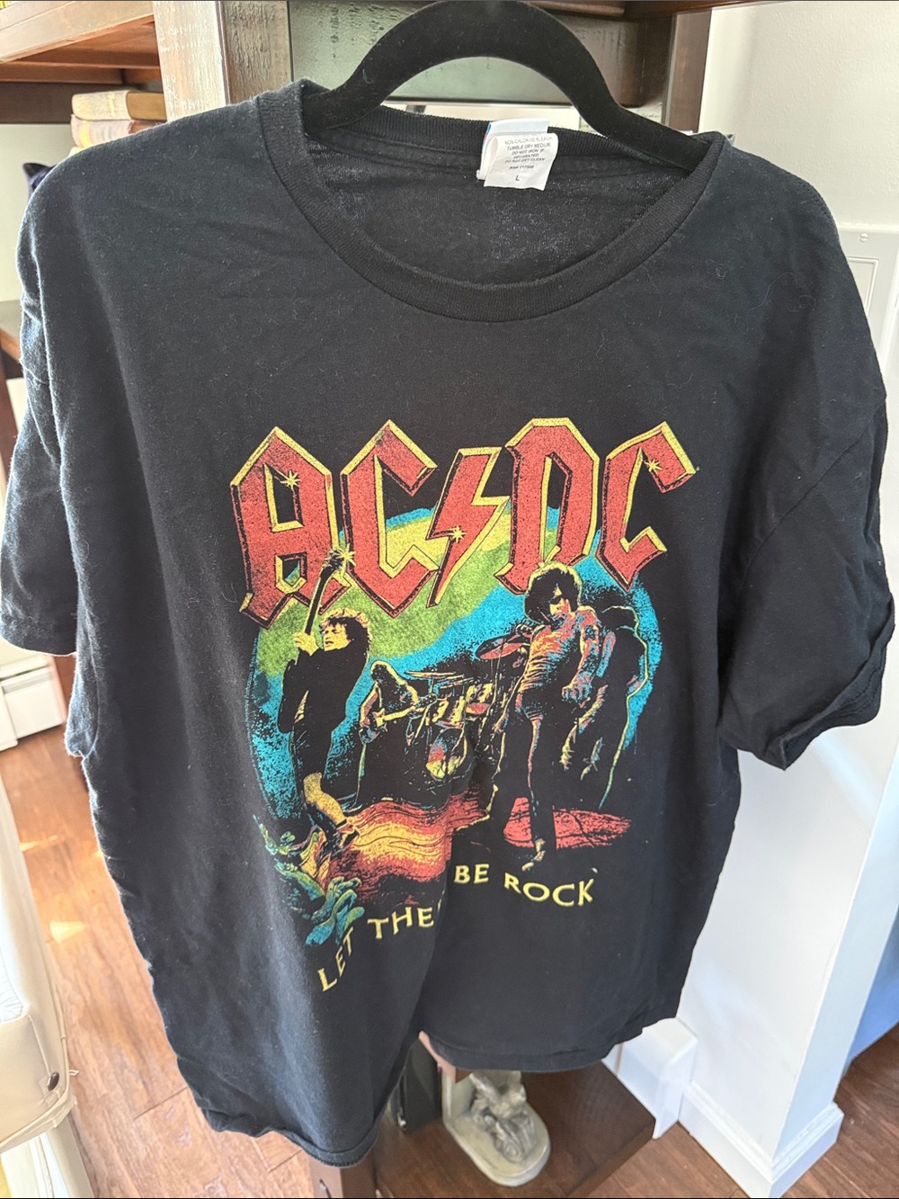AC/DC let there be rock world tour 1977 recreation tee